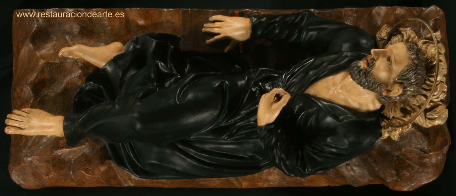 Fotografía final de la restauración, sculpture restoration
